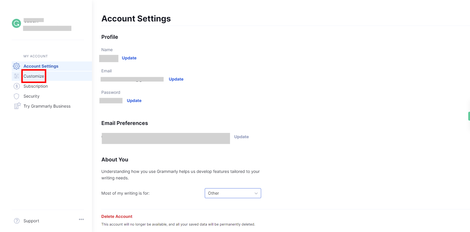 Account | Grammarly