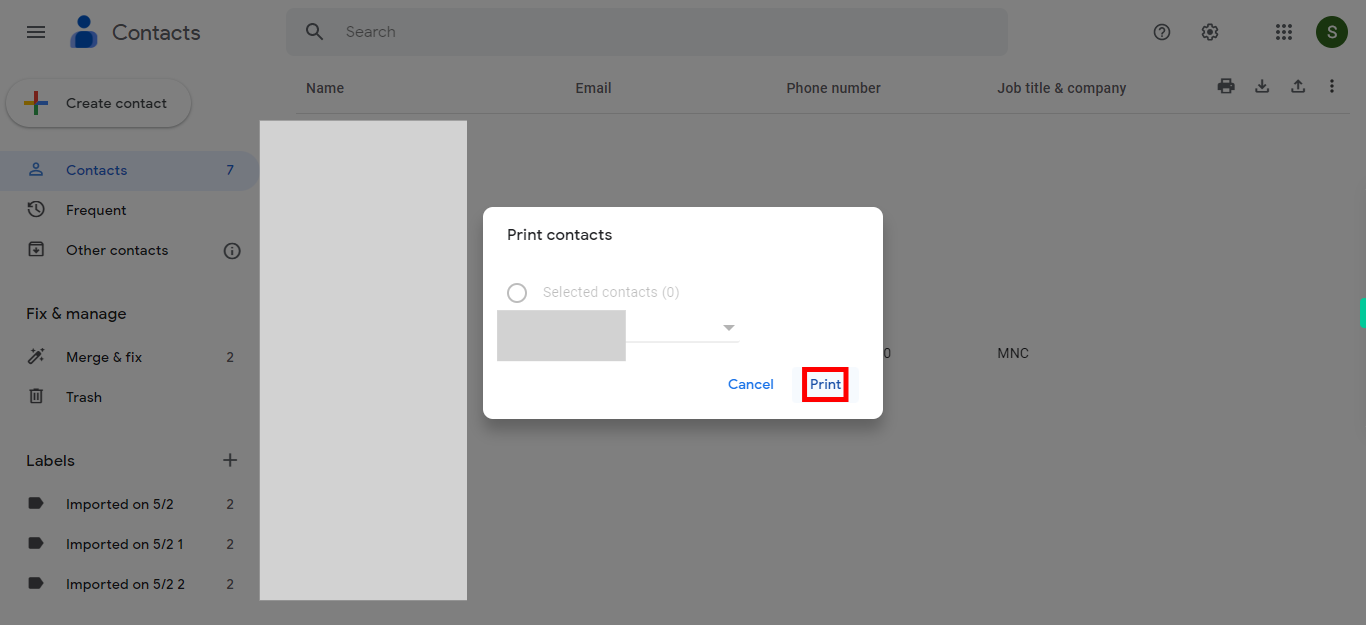 Google Contacts