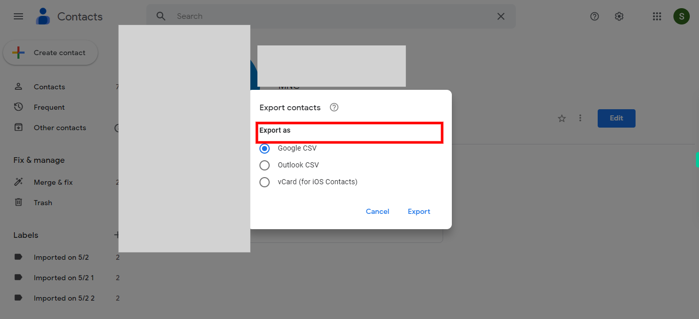 Google Contacts