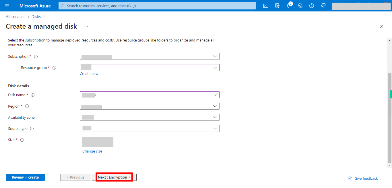 Create a managed disk - Microsoft Azure