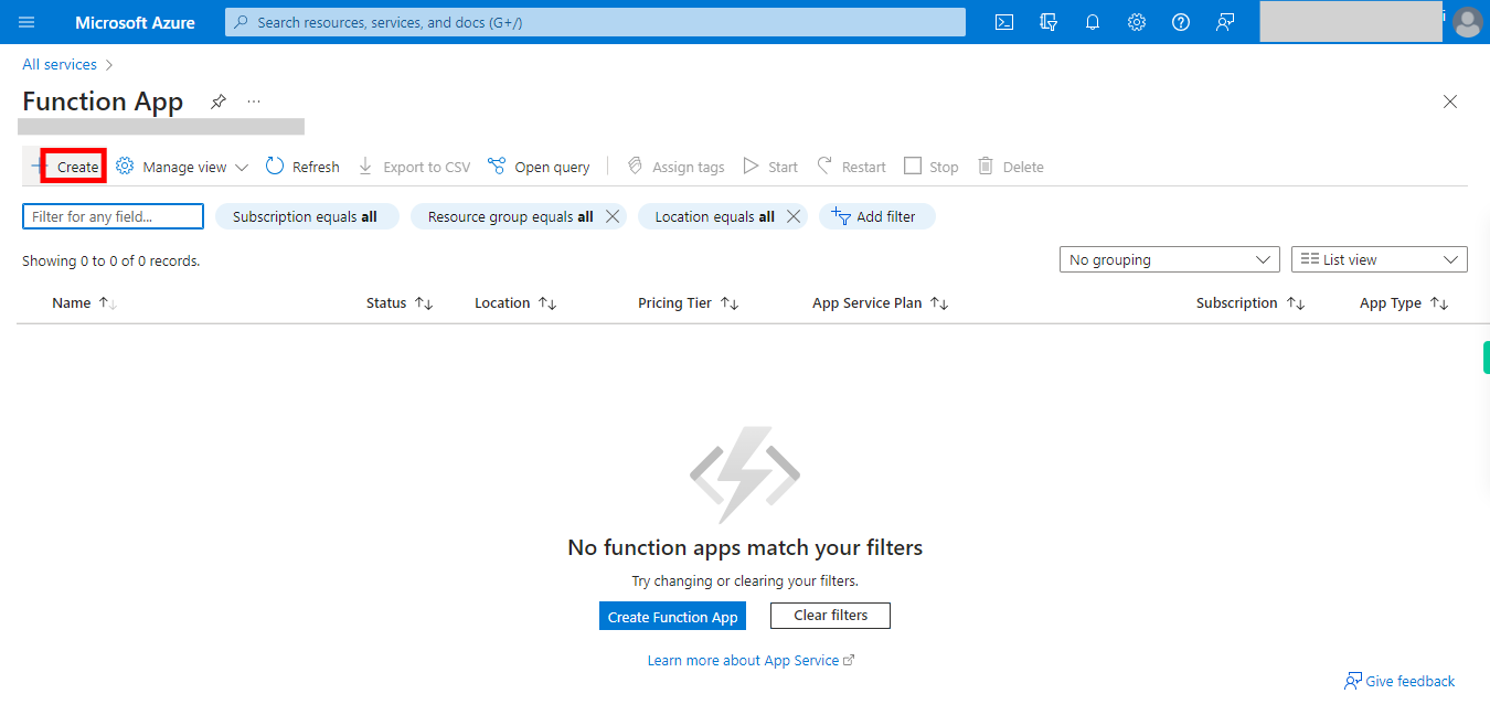 Function App - Microsoft Azure
