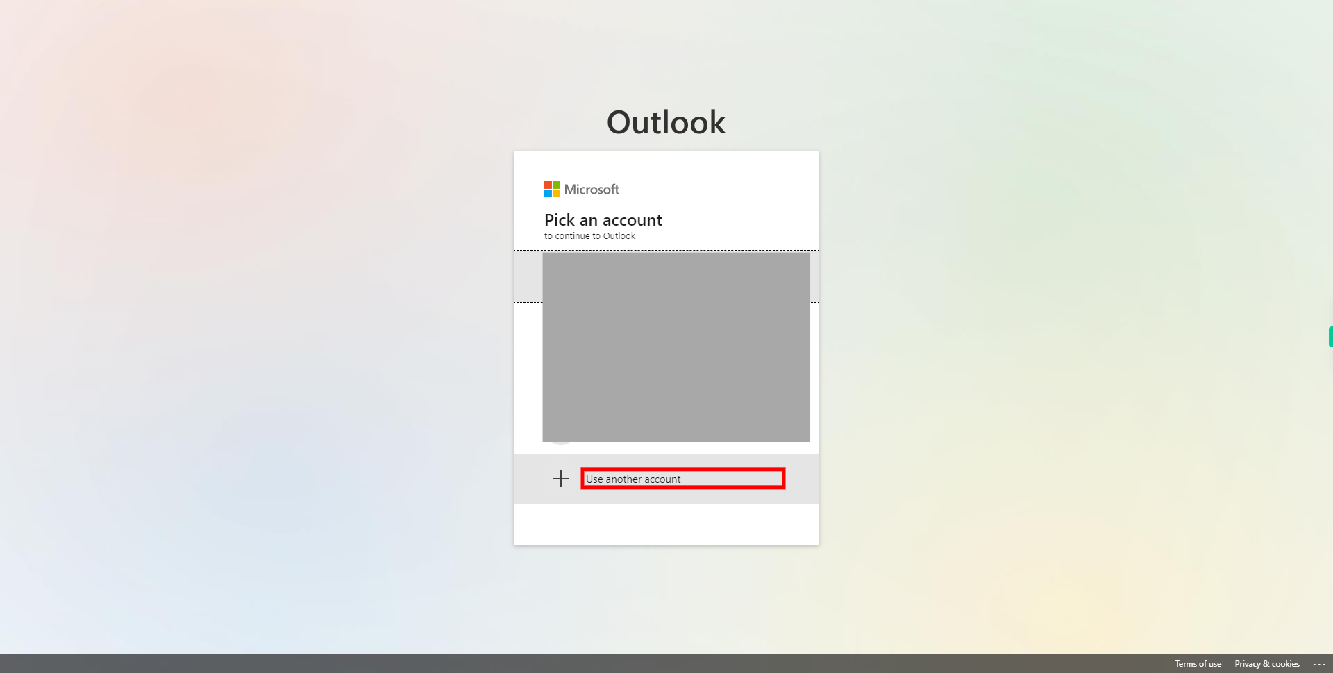 Sign in to Outlook