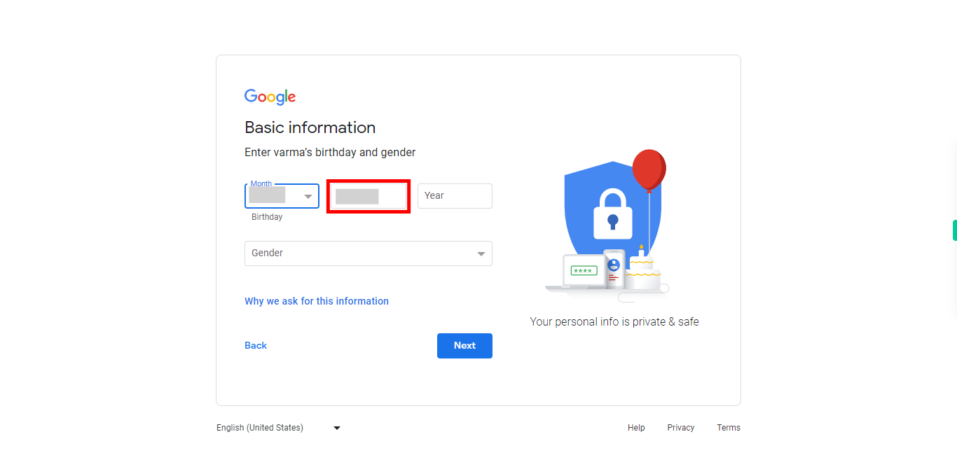 Create your Google Account