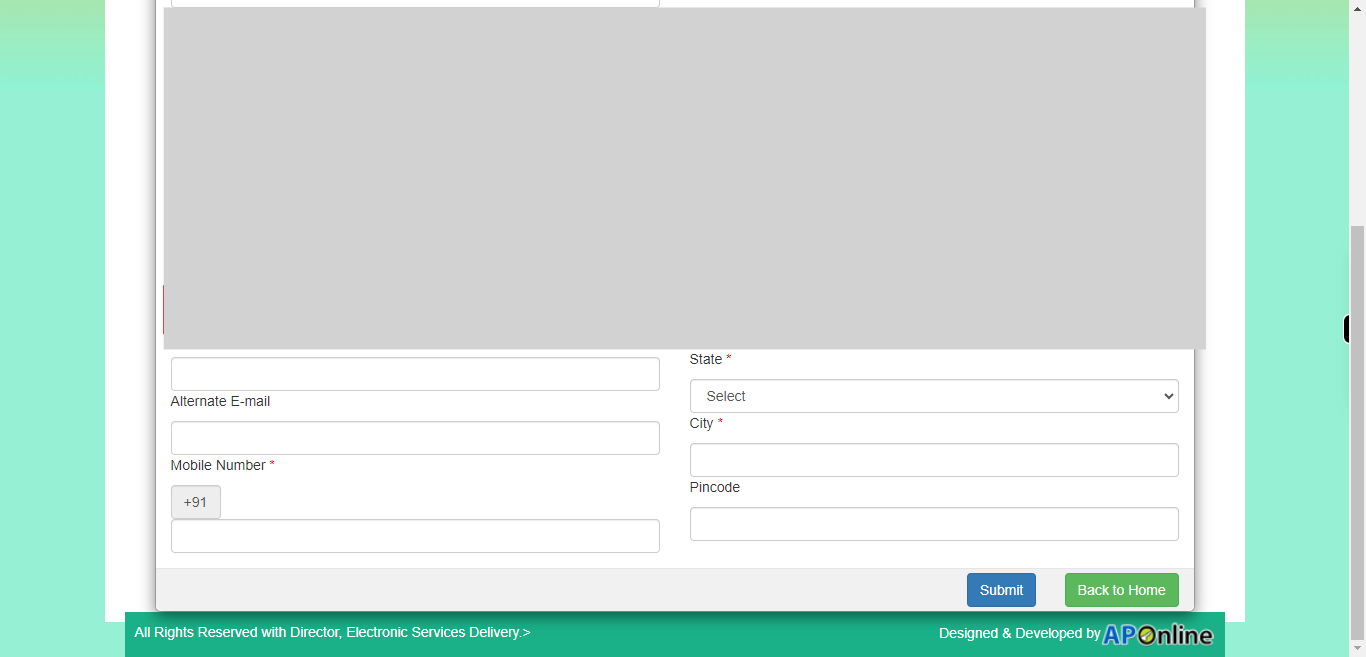 :: Meeseva - Online Login Form ::