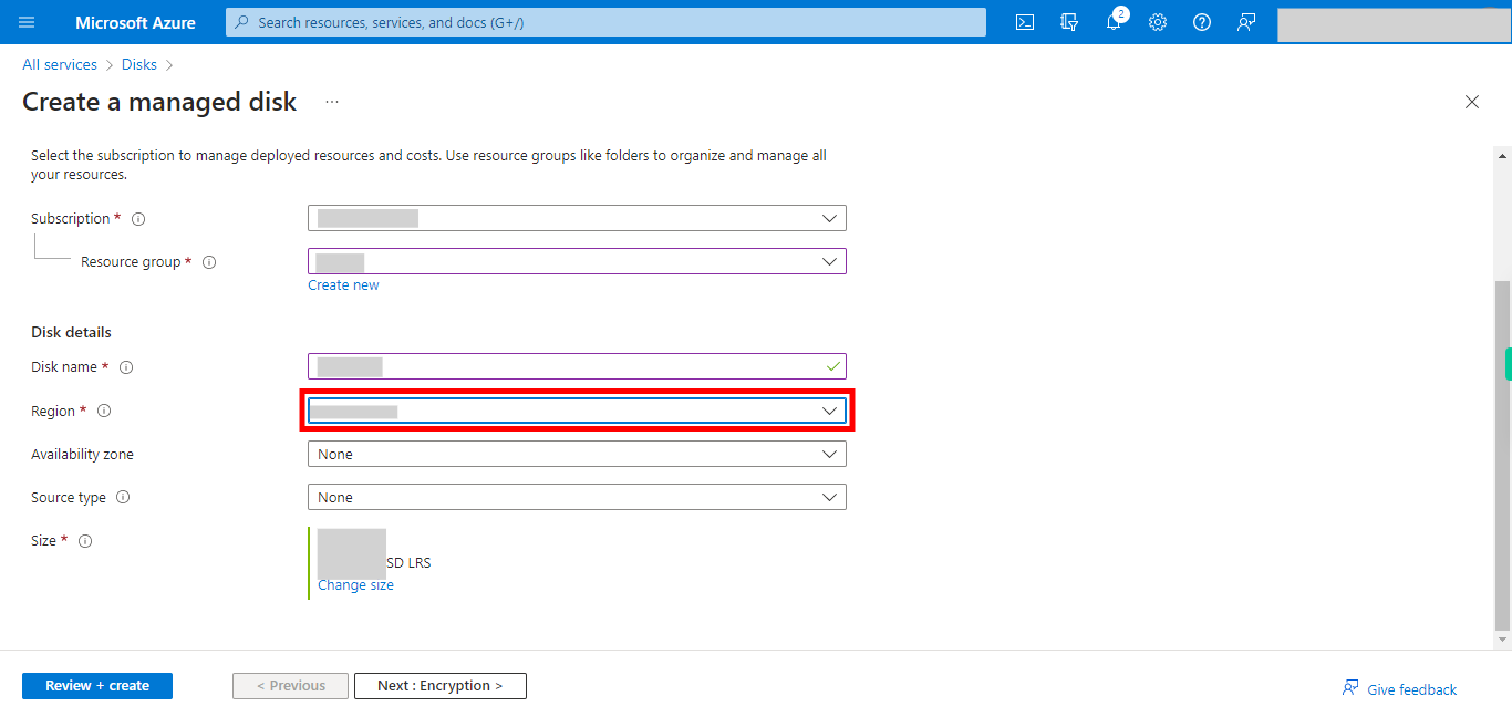 Create a managed disk - Microsoft Azure