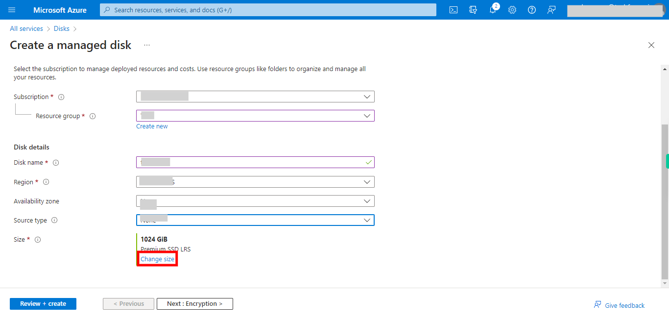 Create a managed disk - Microsoft Azure