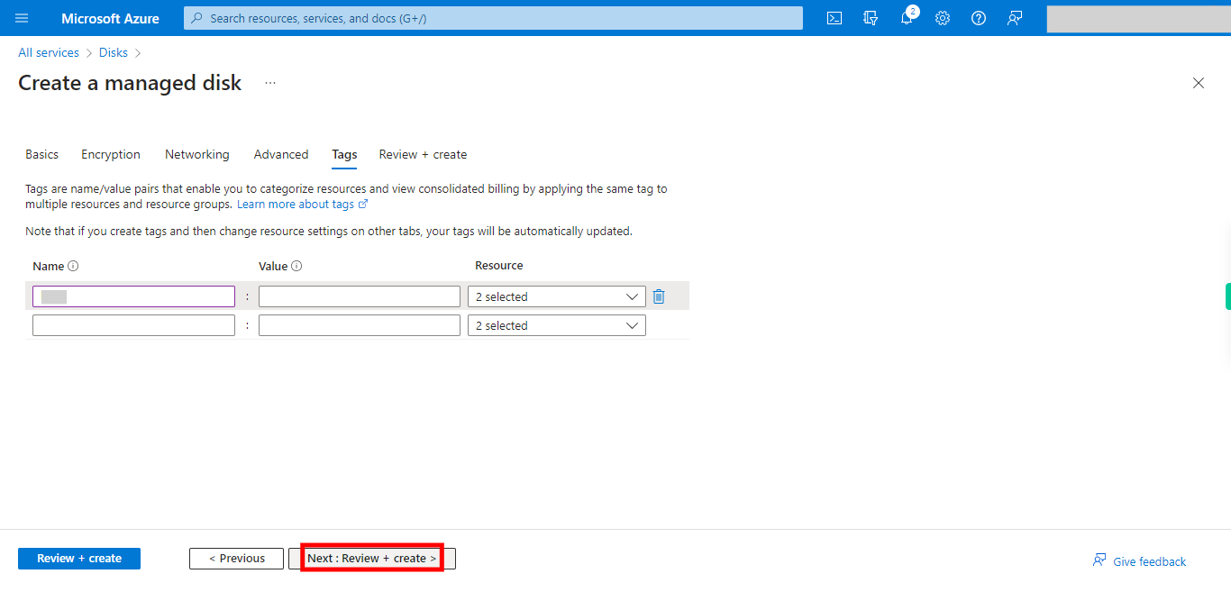 Create a managed disk - Microsoft Azure