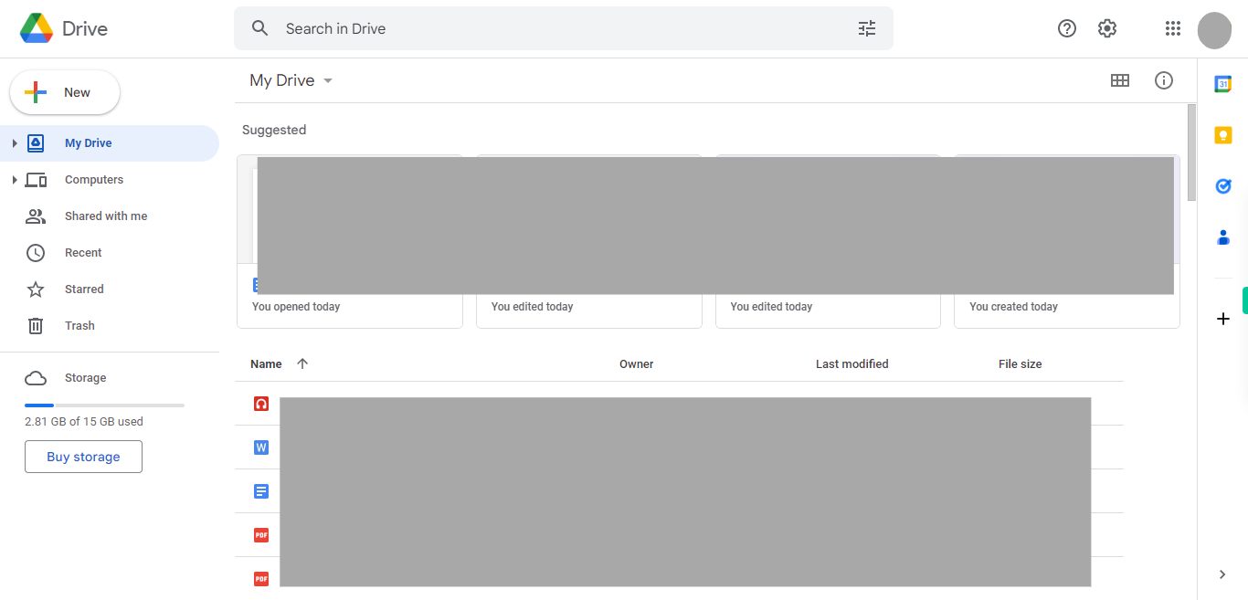 My Drive - Google Drive