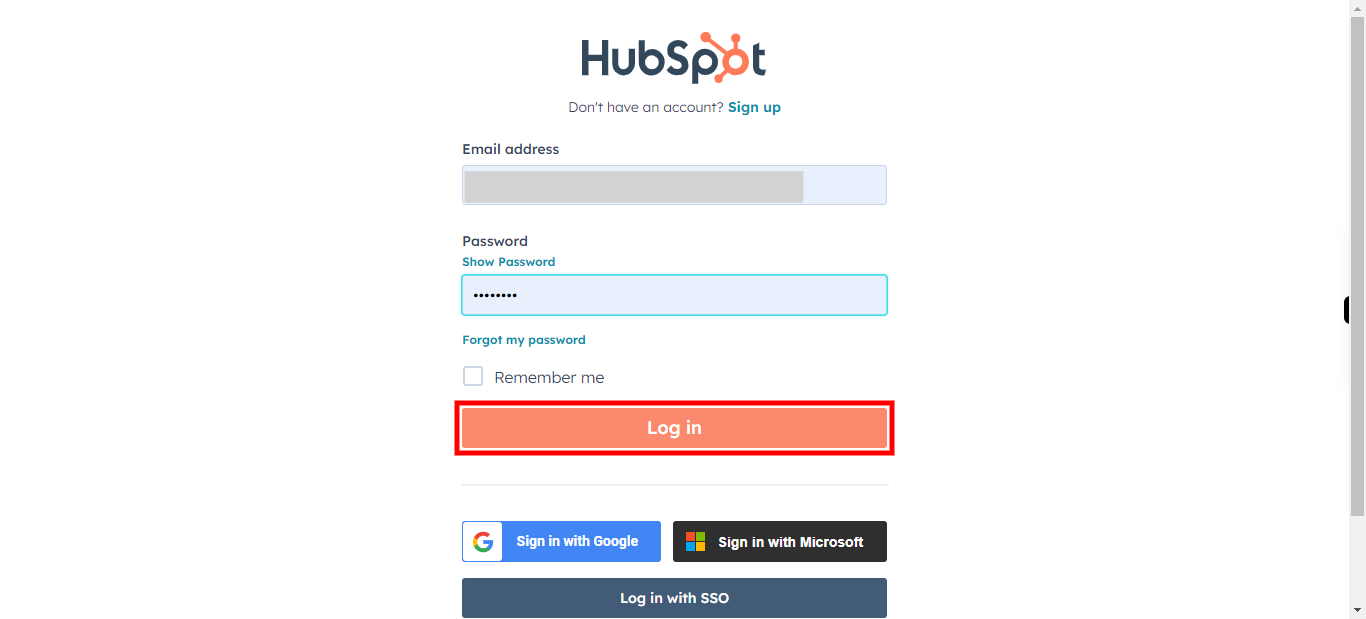 HubSpot Login